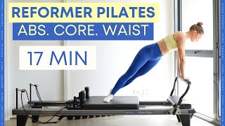 17minute Reformer Pilates Workout Focusing On Abs Core And Waist  Suitable For All Levels [upl. by Gersham958]