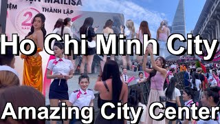 Ho Chi Minh City 🇻🇳 Amazing City Center  Walking Tour Vietnam 2024 [upl. by Olpe]