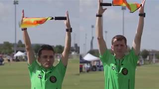 Laws Of The Game Law 6  The Other Match Officials Assistant Referee Signals [upl. by Haroppiz134]