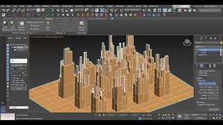 TO GENERATE CITIES USING GREEBLE SCRIPT ON 3DS MAX [upl. by Ahtiekahs]