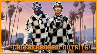 How To Get A Checkerboard Outfit on GTA Online  GTA Checker Outfit Glitch GTA Clothes Glitches [upl. by Agneta]