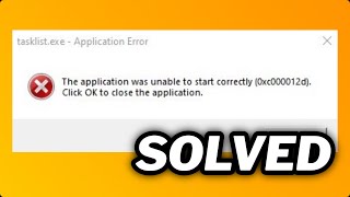 FIXED tasklistexe Application Error In windows 1011 [upl. by Stubbs]