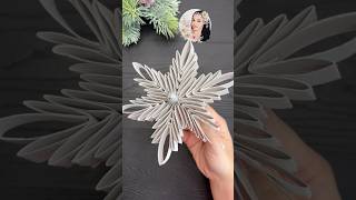 WoW Christmas Craft  3D Christmas Snowflake  Christmas Decor [upl. by Hew]