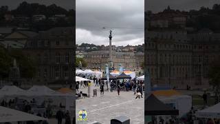 Schlossplatz in Stuttgart on October 2024 with events  stuttgart city germany place shorts [upl. by Melak]