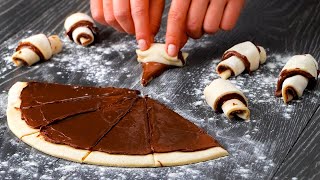 Cornulete delicioase cu nutella in doar 5 minute si din doar 2 ingrediente CookrateRomania [upl. by Bliss]