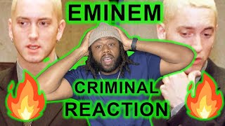 FIRST TIME HEARING  Eminem  Criminal REACTION  Em is DIFFERENT [upl. by Ahsein766]