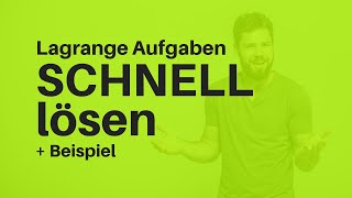 Lagrange Verfahren Determinantenmethode  Lagrangeaufgaben am schnellsten lösen  2 Beispiele [upl. by Marella241]