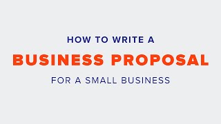 How to write a Business Proposal [upl. by Dranreb]