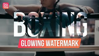 Glowing Text Effect Editing Tutorial with InShot ✨Glowing Watermark [upl. by Schenck]