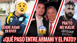 💎 RIVER HOY ► PATO FILLOL Y ARMANI ► PRATTO NO VUELVE ► JUGADOR DE RACING QUIERE JUGAR EN RIVER⚪🔴⚪ [upl. by Elijah]