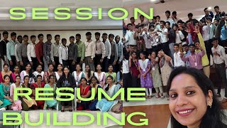 Resume Building SessionMastering VideoWebsiteTips n Students ExperiencesArshiKaAashiyana27 Vlog [upl. by Attenauq]