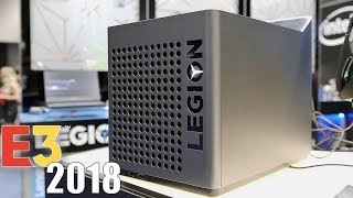 Lenovo Legion Cube Gaming PC First Look at E3 2018 [upl. by Arraik]