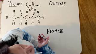 Drawing octene amp hexyne [upl. by Ahsaei]