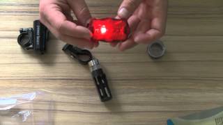 Bike Bicycle Waterproof LED Headlight With Rear Flashlight Review [upl. by Forlini]