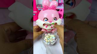 Satisfying With Unboxing Miniature Cute Pink Rabbit Set Toys Eating Candy Bottle Milk ASMR Videos [upl. by Bowe378]