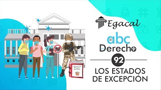 LOS ESTADOS DE EXCEPCIÓN  ABC del Derecho 92 [upl. by Nalid]