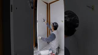 Finishing Enamel Painting Wood Doors stainblock primer sealer [upl. by Ollehto747]