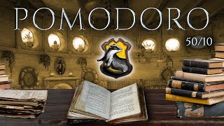 HUFFLEPUFF 📚 POMODORO Study Session 5010  Harry Potter Ambience 📚 Focus Relax amp Study in Hogwarts [upl. by Anoli]