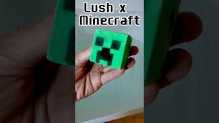 Lush xMinecraft 🛁 creeper shower bomb demo 🛁  lush [upl. by Aihtenyc]