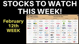 Stocks To Watch This Week Earnings Whispers  Major Stocks Shopify Airbnb Roku Coinbase Crocs [upl. by Anenahs792]