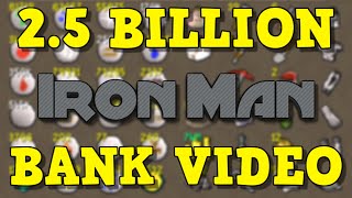 OSRS Maxed IRONMAN Bank Video 25B [upl. by Nysila]