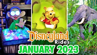 Disneyland Rides  January 2023 POVs 4K [upl. by Rona]