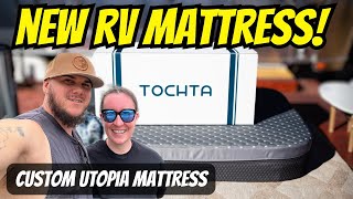 NEW RV MATTRESS  Tochta  Winnebago Ekko quotVanquot Life [upl. by Mehalick]