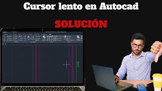 El cursor se mueve de forma lenta en Autocad [upl. by Geraint]