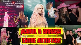 KAROL G REVOLUCIONA el Bernabéu Lluvia de FAMOSOS vibraron con “La BICHOTA” en Madrid [upl. by Noiz]