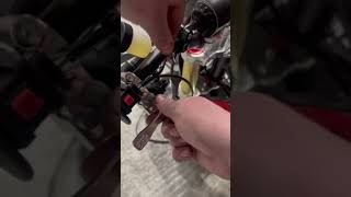 Symoto Pit Bike Rear Thumb Brake Kit Install [upl. by Ahcim]