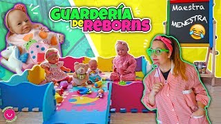 Guardería para bebés REBORN con la Maestra MENESTRA  Lindea Ben Anuk Neala y Darwin [upl. by Nyrb]