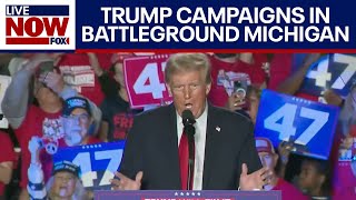 FULL SPEECH Trump speaks in Michigan ahead of Tuesdays election  LiveNOW from FOX [upl. by Rheingold]