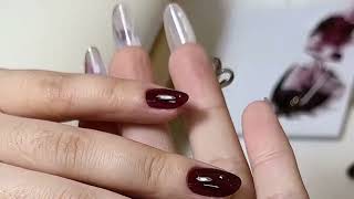 Immersive Manicure｜fivepointed star ⭐️ nailart nails [upl. by Ashok251]