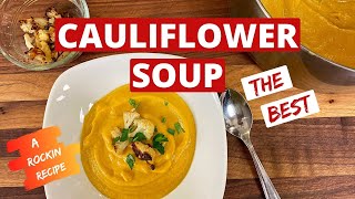 Creamy Roasted Cauliflower Soup  How To Get The FLAVOR [upl. by Ku]