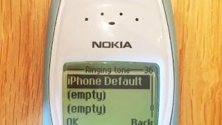 Classic Nokia playing iPhone Marimba ringtone [upl. by Amehr371]