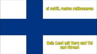 Die Nationalhymne Finnlands  Anthem of Finland FIDE Text [upl. by Hubert]