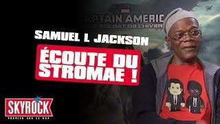 Samuel L Jackson écoute du Stromae  Interview Captain America VOSTFR [upl. by Itaws]