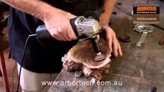 Arbortech Contour Random Sander For Sanding Bowls For The Perfect Finish [upl. by Moorefield]