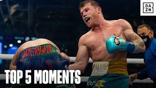 Top 5 Moments From Canelo vs Billy Joe Saunders [upl. by Donn]