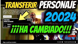 😲TUTORIAL Como TRANSFERIR PERSONAJE de GTA 5 Online a PS5 o XBOX SERIES X S 2024 [upl. by Ainar]