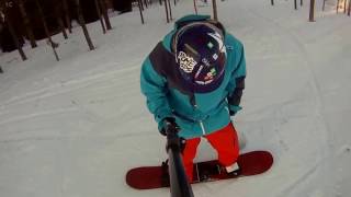 Snowboarding 101 How To quotSquot In A Day 25 Beginner Tutorial  JTurns [upl. by Annoif]