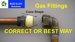 The Best Way to Wrap PTFE Tape On Gas Fittings  The correct way [upl. by Palla761]