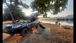 Mana Pools Zimbabwe Intense Lion Hunt in the African bush [upl. by Trahurn946]