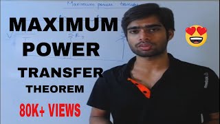 Maximum power transfer theorem in HindiPart 12 [upl. by Ttenaj]