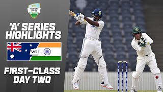 Australia A v India A  Firstclass match one  Day 2 [upl. by Hindu]