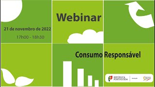 Webinar consumo responsavel [upl. by Ennaeirb]