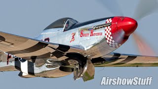 HUGE Gathering of P51 Mustangs  Sounds of WWII  EAA AirVenture Oshkosh 2019 [upl. by Nehgam]