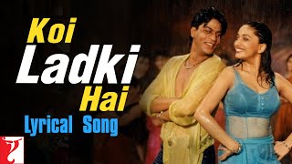 Koi Ladki Hai  Lyrical Song  Dil To Pagal Hai  Shah Rukh Khan Madhuri  Lata Udit Anand Bakshi [upl. by Marsh]