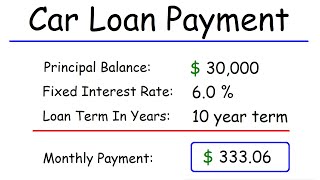 How To Calculate Your Car Loan Payment [upl. by Anej]