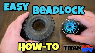 Easy RC Crawler Beadlock Wheel Assembly Howto [upl. by Deeas]